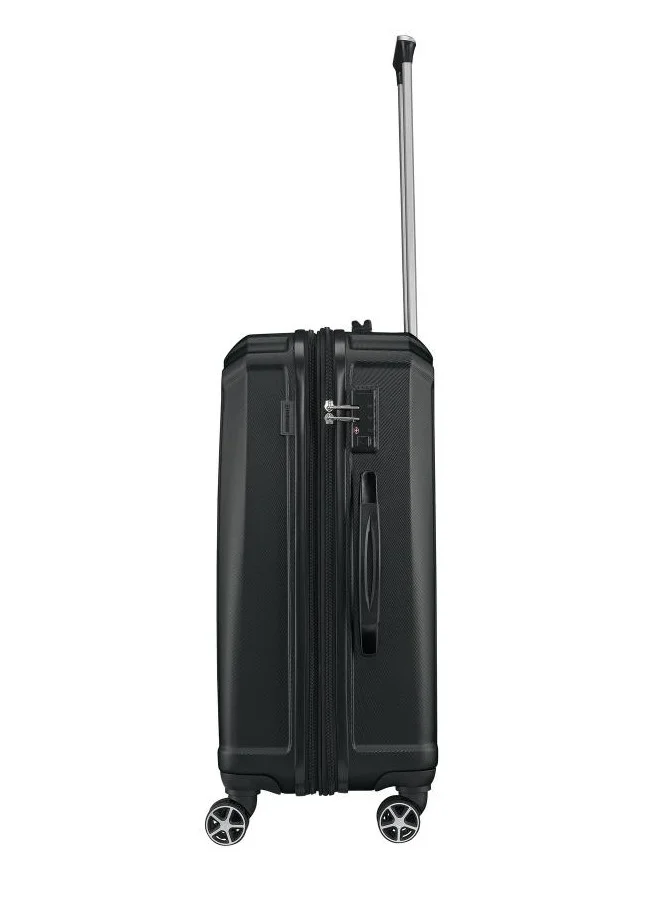 Wenger Destination Medium Hardside Expandable 67cm Check-In Luggage Trolley Black - 612347