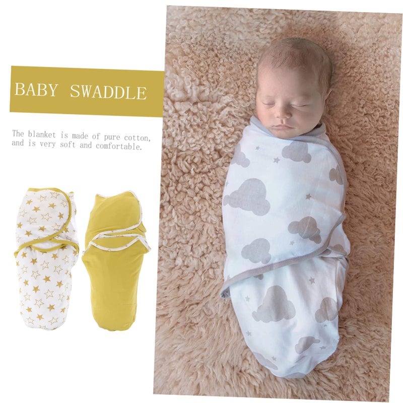 Newborn Sleep Sack Swaddle Blanket Comfy Breathable 2 Pack Blue - Image 5
