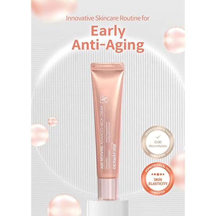 Dermafirm Age Reviving Advanced Firming Neck Cream A4 | Korean Skin Care Neck Creams for Tightening and Firming w/Collagen Astasome & Peptide for All Skin Types No Animal Trials No Paraben 1.35 fl oz - Image 2