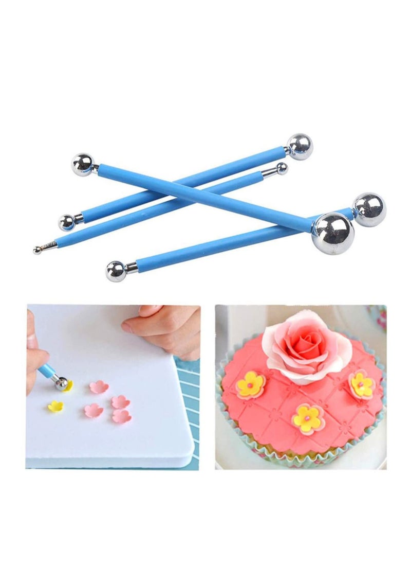 SYOSI Dotting Tools Ball Styluses Pen Set for Rock Painting, Pottery Clay Modeling Embossing Nail Art Flower Decorating Sugar Craft Model DIY Tool 9 PCS  - Image 4