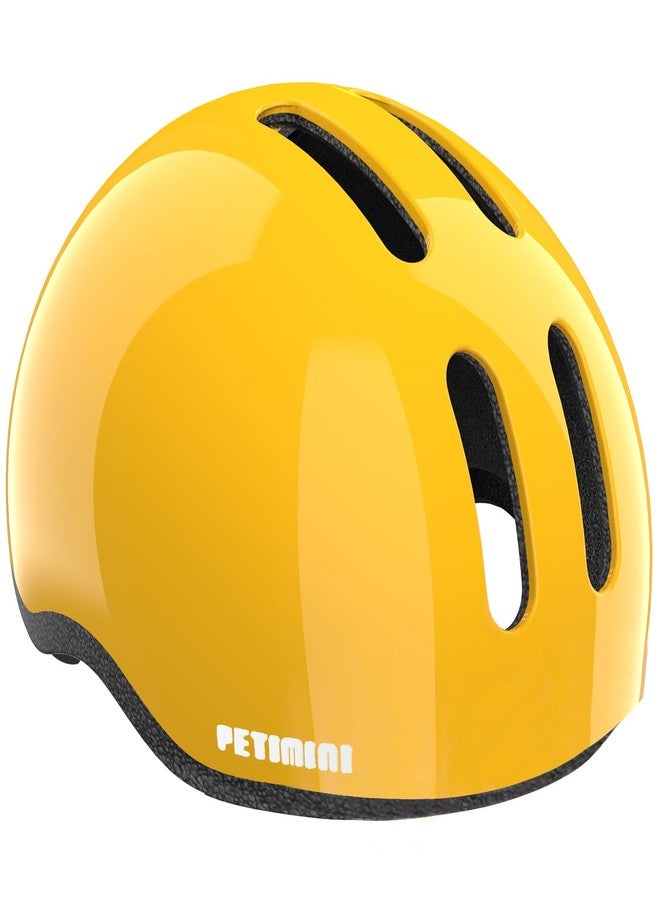 Petimini Toddler Kids Bike Scooter Helmet for 2 3 4 5 6 7 8 Years Old Boys Girls Baby Children Bicycle Hat Cap, Safety Cycling Skating Helmet, Yellow - Image 2