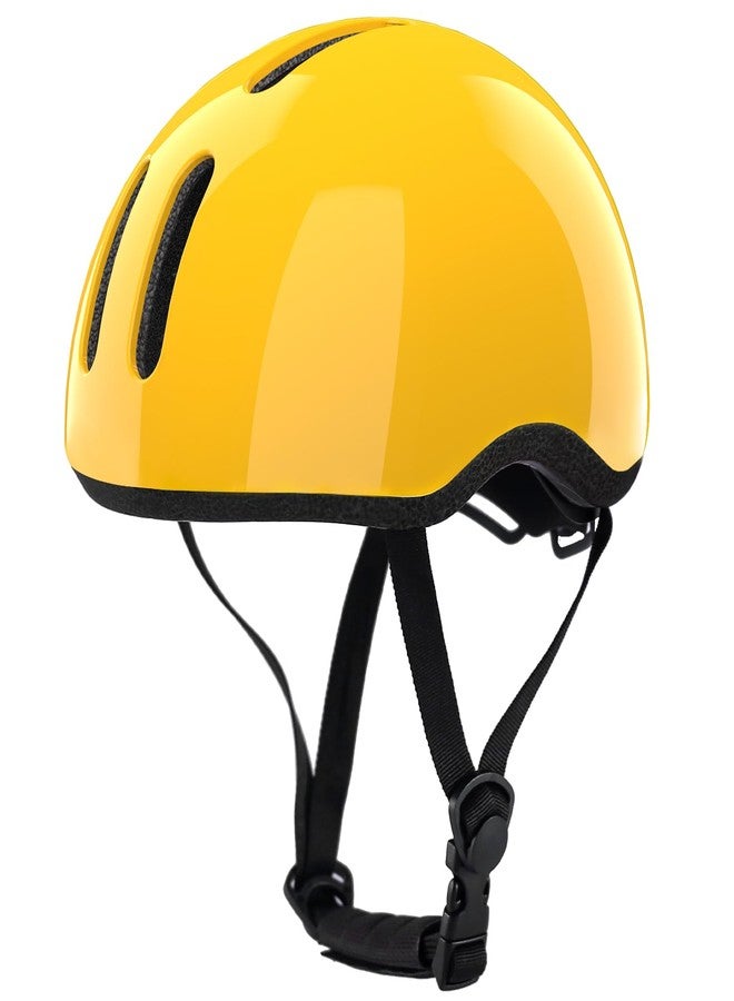 Petimini Toddler Kids Bike Scooter Helmet for 2 3 4 5 6 7 8 Years Old Boys Girls Baby Children Bicycle Hat Cap, Safety Cycling Skating Helmet, Yellow - Image 1