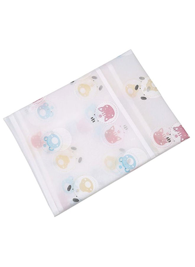 NIBEMINENT Cartoon Bear And Kitten Pattern Refrigerator Dust Cover Multicolour - Image 1