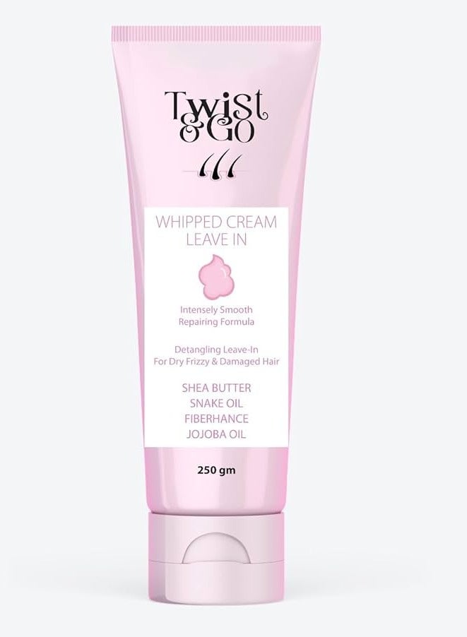 Twist & Go Whipped Cream Leave-In 250Gm / Intensely Repairing Smooth Formula