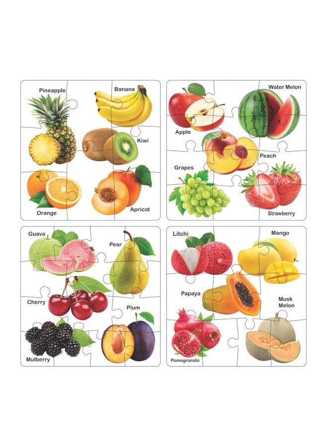 Ratna's Educational Fruit Jigsaw Puzzle for Kids to Enhance Their Knowledge About Fruit and Teach Your Kids About Fruits - Image 1