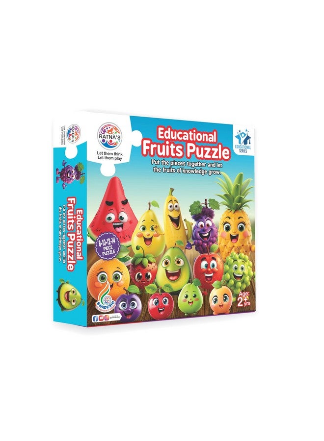 Ratna's Educational Fruit Jigsaw Puzzle for Kids to Enhance Their Knowledge About Fruit and Teach Your Kids About Fruits - Image 2