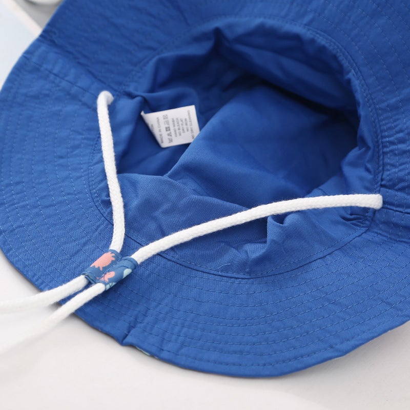 Children'S Hat Boy'S Summer Baby Fisherman Hat Thin Korean Style Middle And Big Children'S Sunshade Big Brim Girls' Fashion Trendy - Image 5