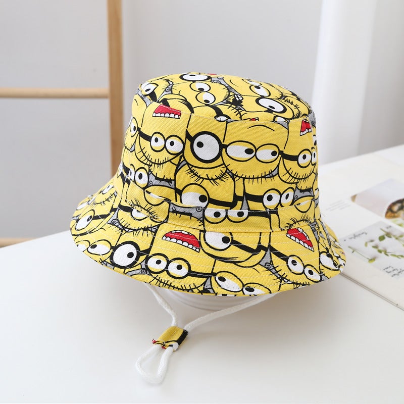 Children'S Hat Boy'S Summer Baby Fisherman Hat Thin Korean Style Middle And Big Children'S Sunshade Big Brim Girls' Fashion Trendy - Image 1