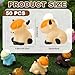 Guiqulai 50 Pcs Highland Cow Rubber FigurinesMini Rubber Cows Bath Float Squeaky Highland Cow Toys for Baby Shower Birthday Gift 2x2x18 inches - Image 4
