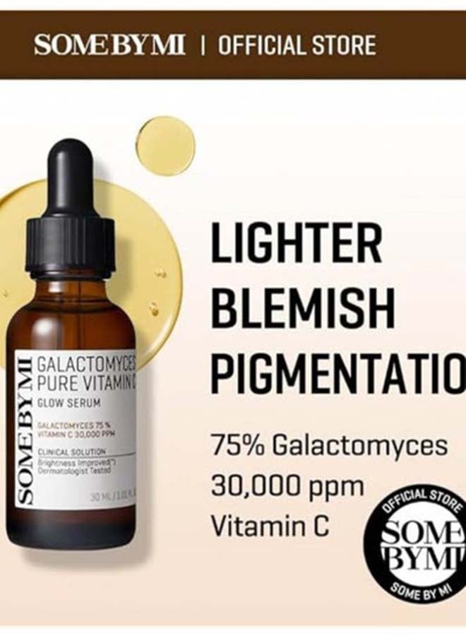 Some by Mi Galactomyces Pure Vitamin C Glow Serum 30ml | Brightening Korean serum with Galactomyces & Vitamin C | Fades dark spots, evens tone & boosts radiance | Lightweight anti-oxidant serum for dull, uneven skin | Daily glow-boosting serum for clear luminous complexion 30ml - Image 3
