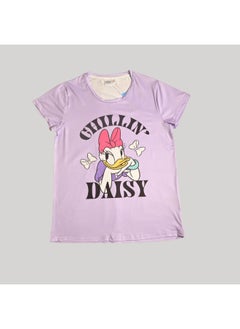 Daisy DAISY DUCK WOMENS SHORT SLEEVE PAJAMA SETS , SILKY POLYESTER  - Image 2
