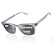 DEHOTRE Bifocal Reading Sunglasses Men Clear Top Sun Readers Driving with Metal Core Wire Acetate Frame UV400 Spring Hinge Grey 225 - Image 1