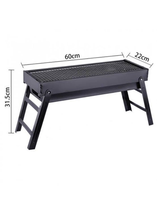 Generic Foldable Portable Grill For Trips And Camping Black  - Image 1