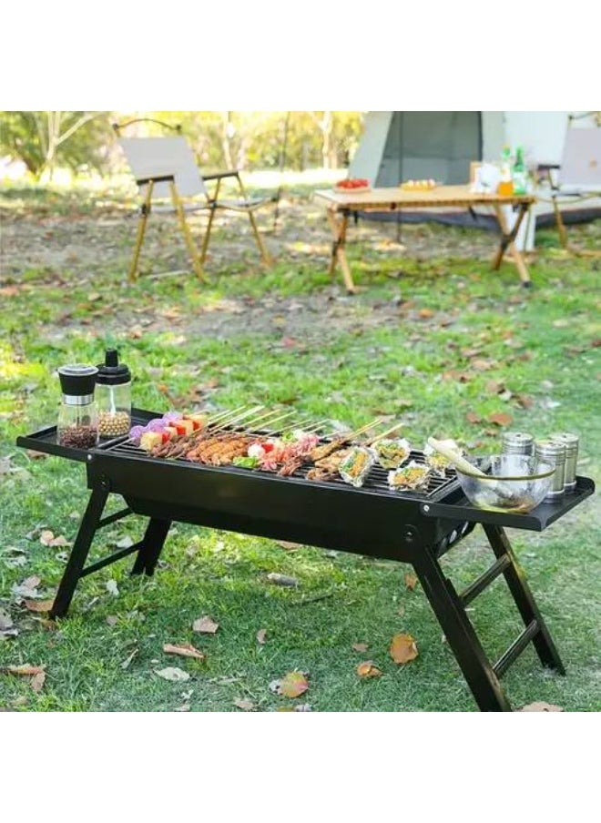 Generic Foldable Portable Grill For Trips And Camping Black  - Image 2