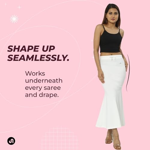 Bodyband Polyester Saree Shapewear Petticoat Smooth Curve Peticote In Party Saree Shaper For Women,Ladies-(White-3Xl) - Image 3