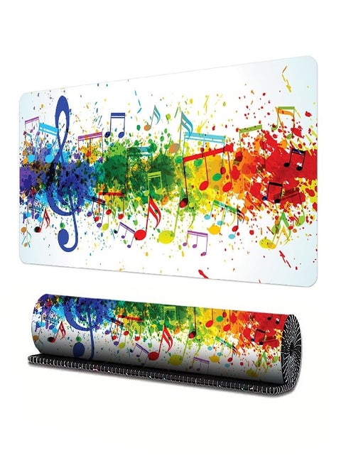 Extended Big Mouse Pad Large,100cm X 50cm X 0.3cm ,XL Gaming Mouse Pad Desk Pad,Computer Keyboard Mouse Mat Mousepad ,Music Symbol Patterns