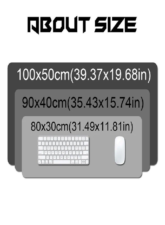 Extended Big Mouse Pad Large,100cm X 50cm X 0.3cm ,XL Gaming Mouse Pad Desk Pad,Computer Keyboard Mouse Mat Mousepad ,Music Symbol Patterns