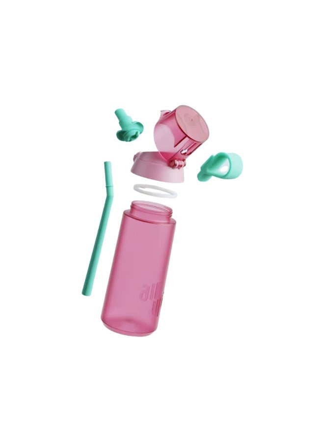 Air Up Click Water Bottle 600ML Air Drinking Water Bottle ,Suitable for Outdoor Sport - Soft Pink / Turquoise - Image 2