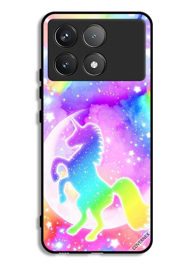 Covernex Xiaomi Poco F6 Pro Protective Case Cover Rainbow Unicorn - Image 1