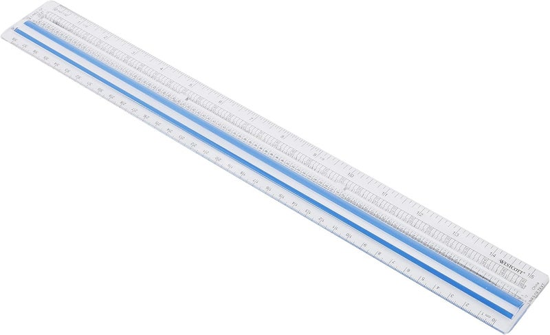 Westcott Data Processing Magnifying Ruler, Center Magnifier for One-Line Reading, Back-to-School, School Supplies, Classroom Supplies, 15-Inch - Image 3