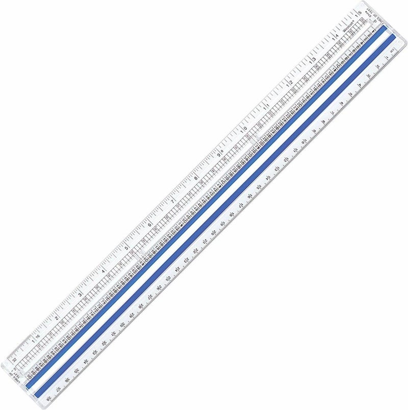 Westcott Data Processing Magnifying Ruler, Center Magnifier for One-Line Reading, Back-to-School, School Supplies, Classroom Supplies, 15-Inch - Image 1