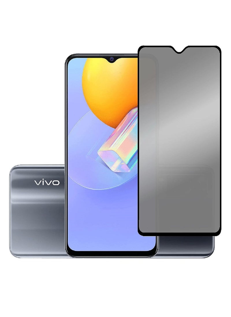 Tempered Glass Screen Protector Anti-Spy Privacy Designed For vivo Y51a Full Screen Coverage And Bubble Free - Image 1
