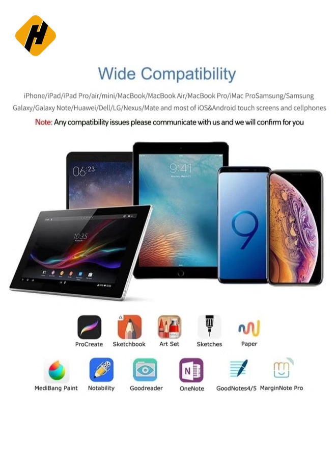 هوها قلم القلم النشط مع رفض النخيل للكتابة الدقيقة/الرسم متوافق مع Apple iPad  - Image 4