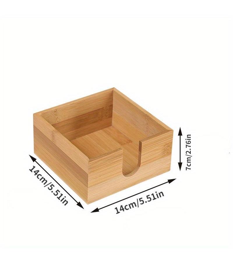 Vertical Wooden Tissue Box For Tabletop Restaurant Napkin Holder Home Decor - Image 4