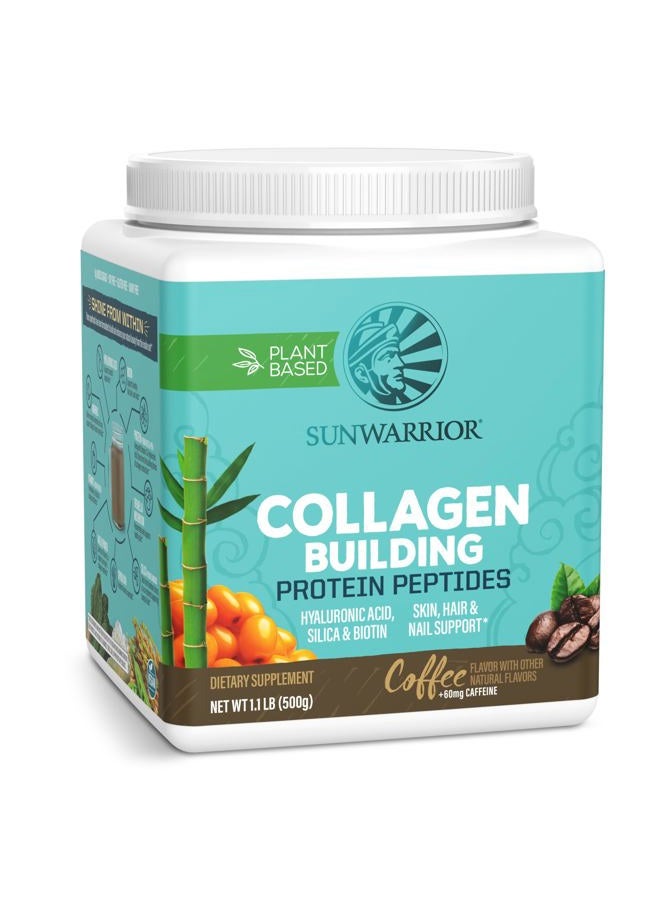 Sunwarrior Vegan Collagen Protein Powder for Women Silica Plant Based Collagen Powder Coffee Flavor with Vegan Hair Skin and Nails Vitamins Non-GMO No Added Sugar Soy Dairy & Gluten Free (Coffee, 20 Servings) - Image 1