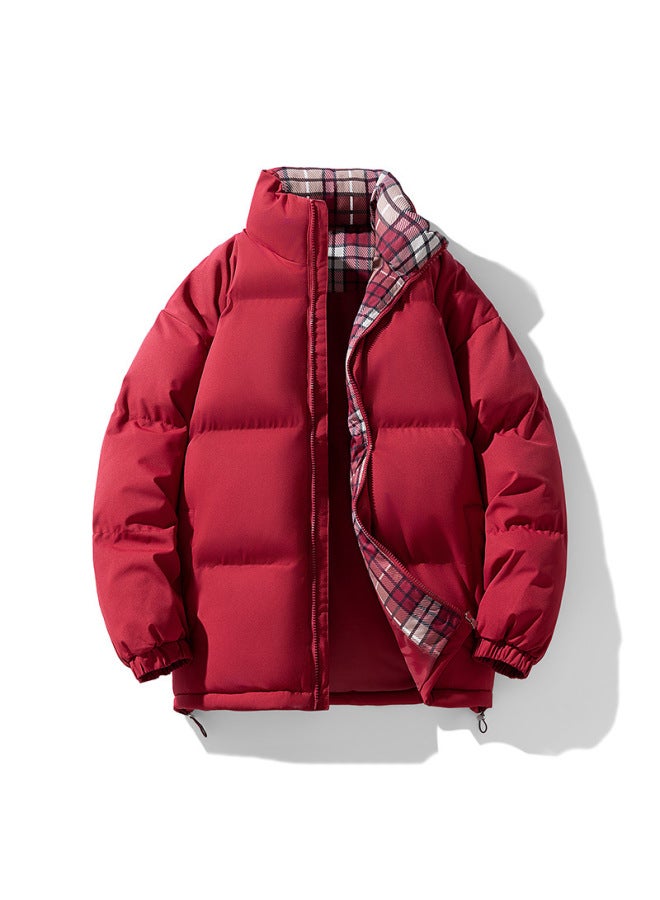 New Winter Men's And Women's Cotton Clothing Korean Style Trendy Brand Bread Clothing Loose Stand-up Collar Thickeneded Short Couple Casual Jacket For Women