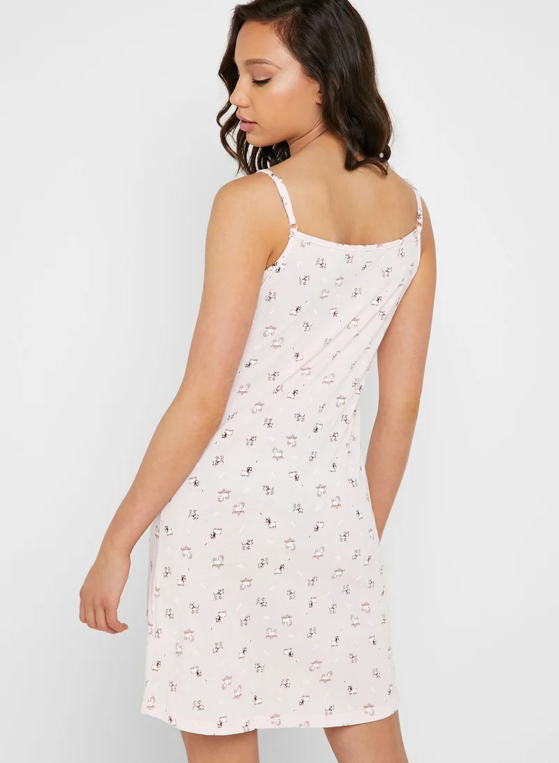 Lounge District Printed Nightdress