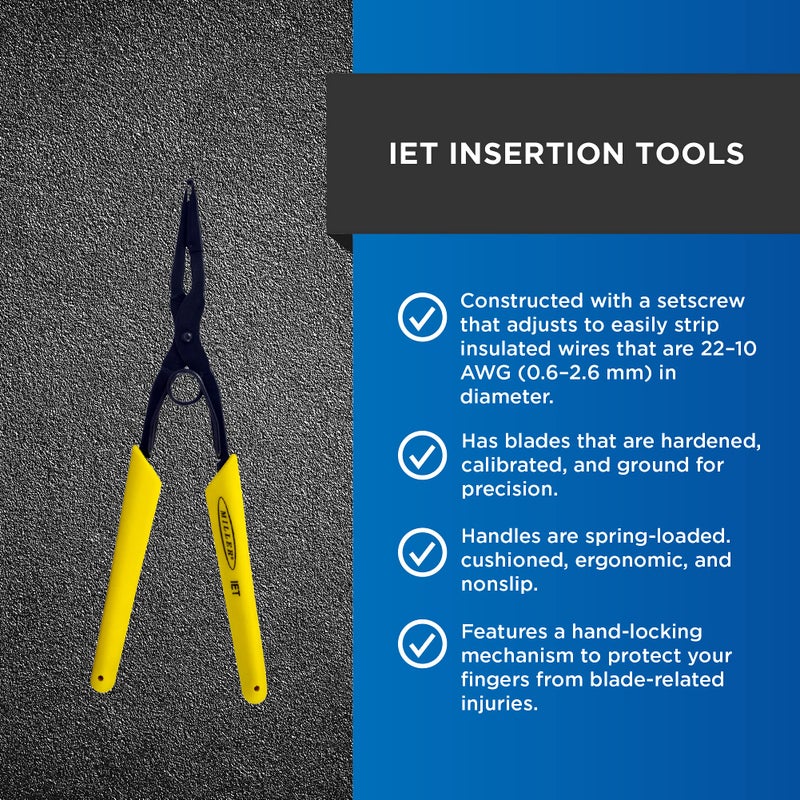 MILLER IET Cable Connector Insertion or Extraction Tool, Easily Portable Tool for Professional Technicians, Electricians, and Installers, 3.49 Ounces - Image 2