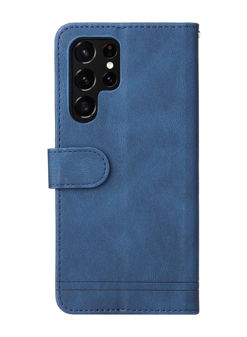 Suteni Crossbody Strap Flip Cover Card Slots Leather Phone Case for Samsung - Image 2