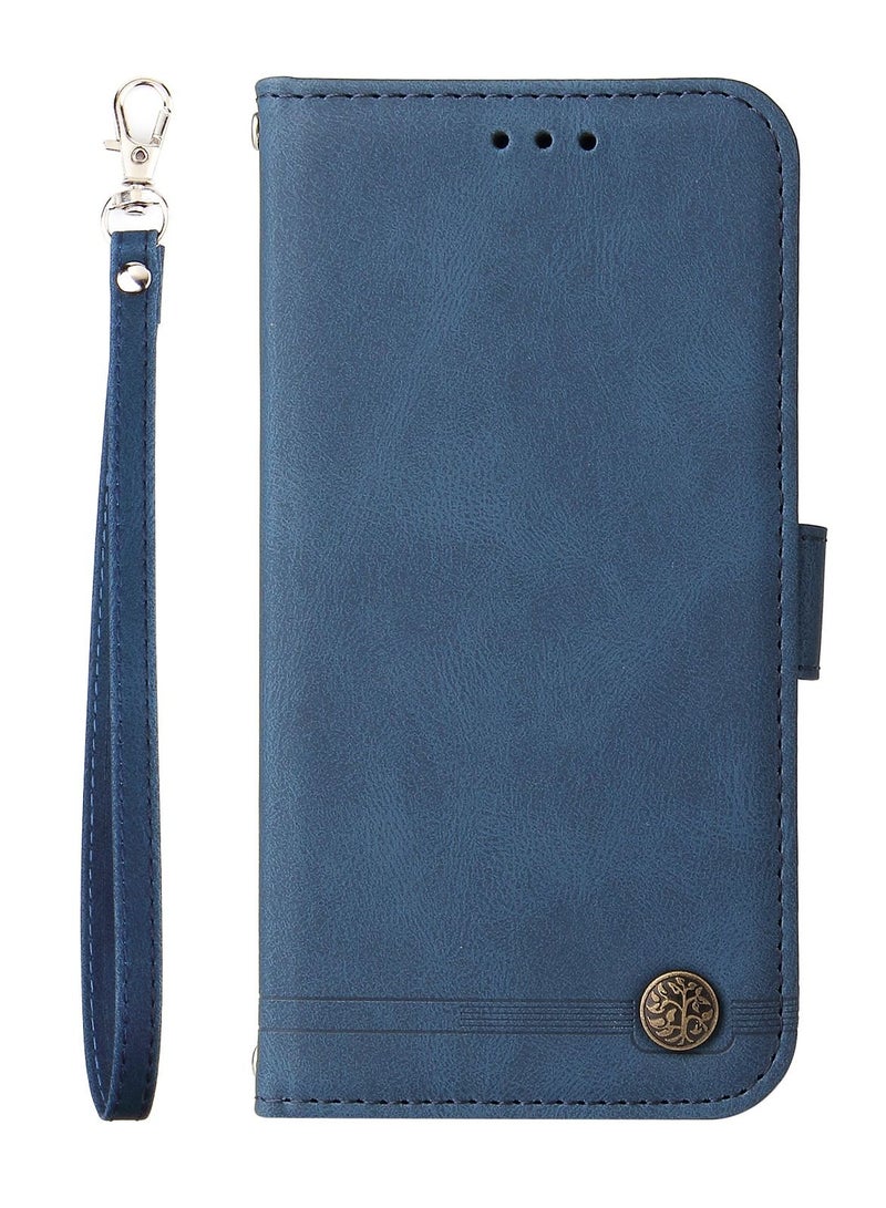 Suteni Crossbody Strap Flip Cover Card Slots Leather Phone Case for Samsung - Image 1