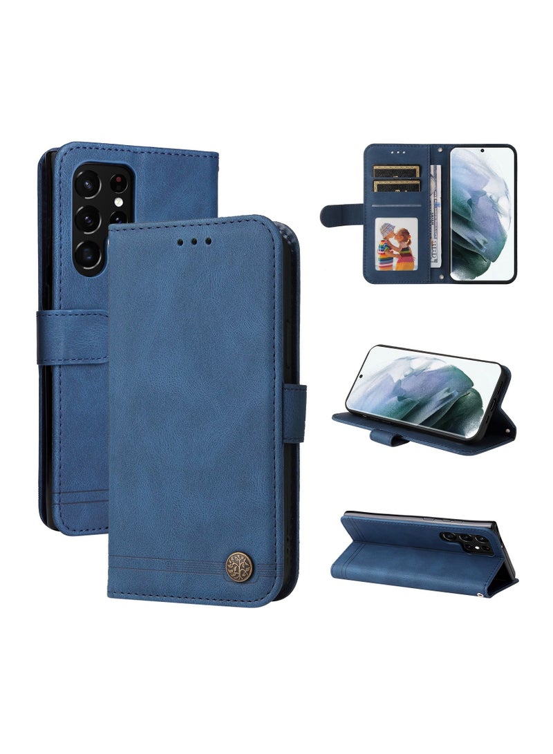 Suteni Crossbody Strap Flip Cover Card Slots Leather Phone Case for Samsung - Image 3