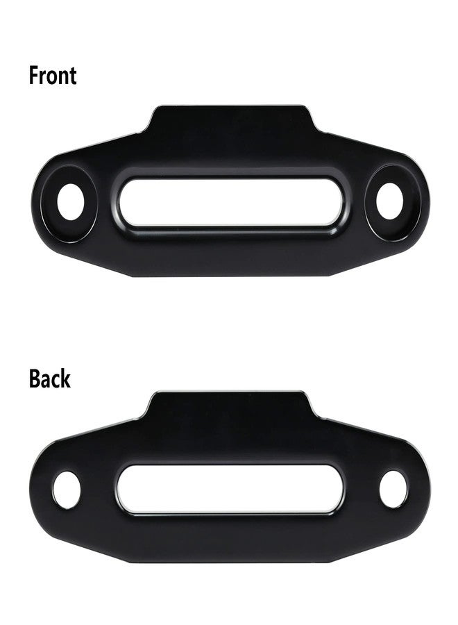 Ucreative Aluminum Hawse Fairlead for UTV 4000-5500 LBs Winch 6" (152.4mm) Mount Glossy (Black) - Image 5