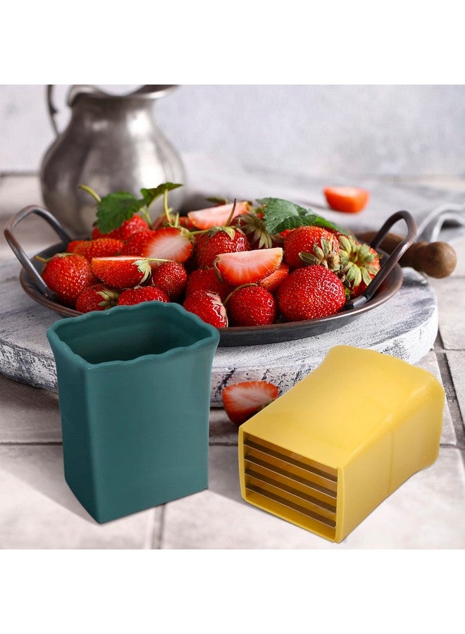 CEHNCEH 3PCS Strawberry Slicer: Fruit Slicer Cup, Strawberries Cutter Cup, Speed Cutter for Banana Grape Egg, Kitchen Portable Slicing Tool - Image 4