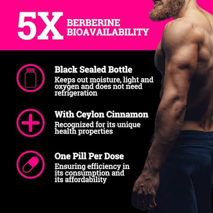 Black Forest 5X Berberine a Dihydroberberine Supplement (Super Berberine Now 5X More Effective Than Regular Berberine HCL) Best Dihydroberberine with Ceylon Cinnamon - Similar to Berberine Phytosome - Image 2