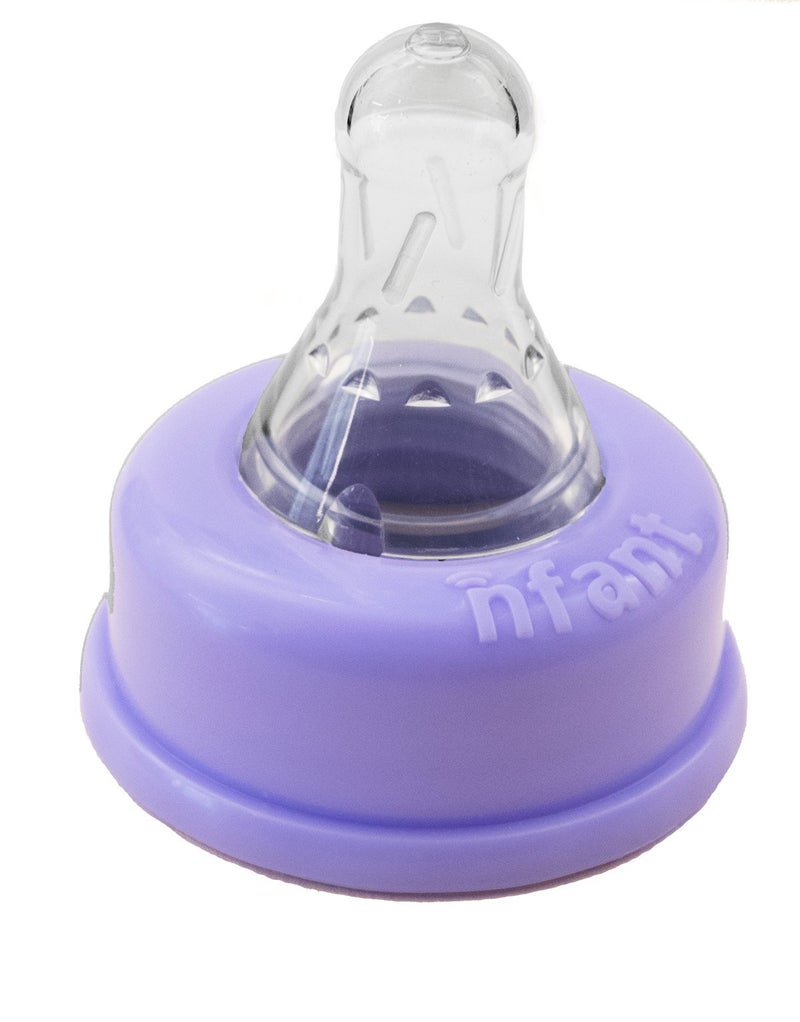 nfant Slow Flow Nipple Purple 6mlmin 4Pack