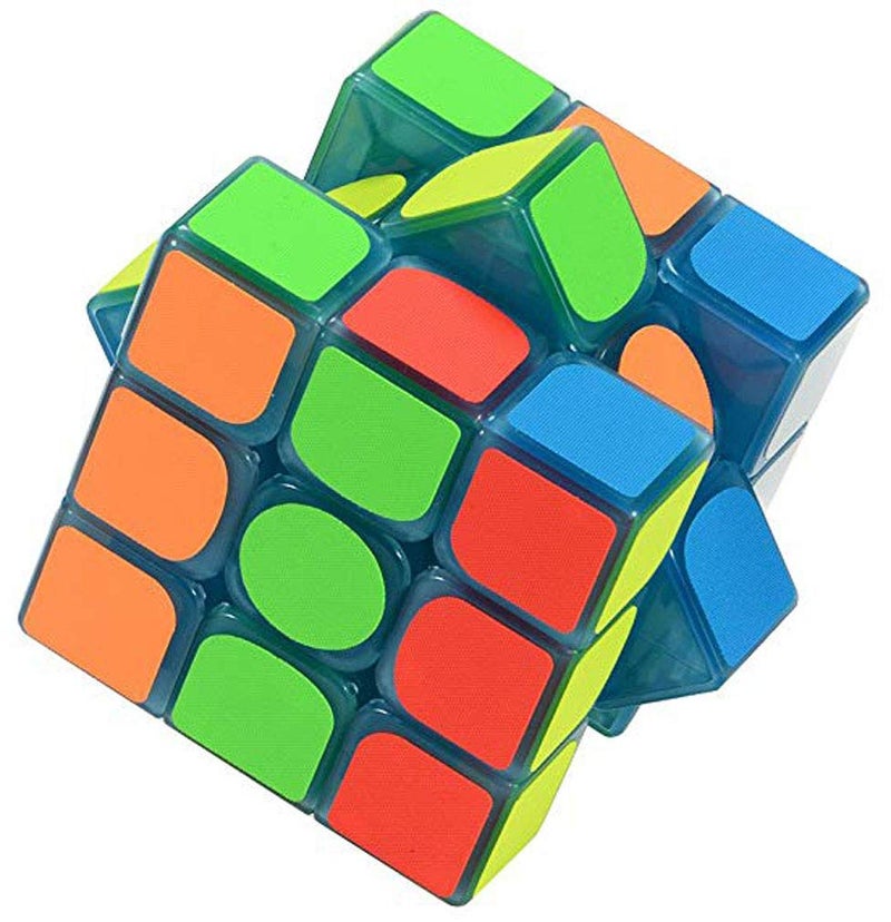 TANCH Blue Fluorescent Speed Cube 3x3x3 Glow in The Dark Luminous Magic Cube Puzzle Toy - Image 4