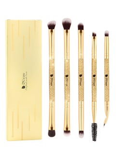 DUcare Eyeshadow Brushes Set Duo End Eye Makeup Brushes Professional Eyeshadow Brush set 5Pcs Travel Concealer Eyebrow Eyelash Eye Liners Blending  - Image 1