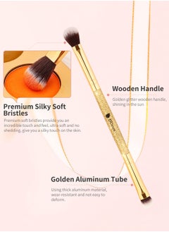 DUcare Eyeshadow Brushes Set Duo End Eye Makeup Brushes Professional Eyeshadow Brush set 5Pcs Travel Concealer Eyebrow Eyelash Eye Liners Blending  - Image 3