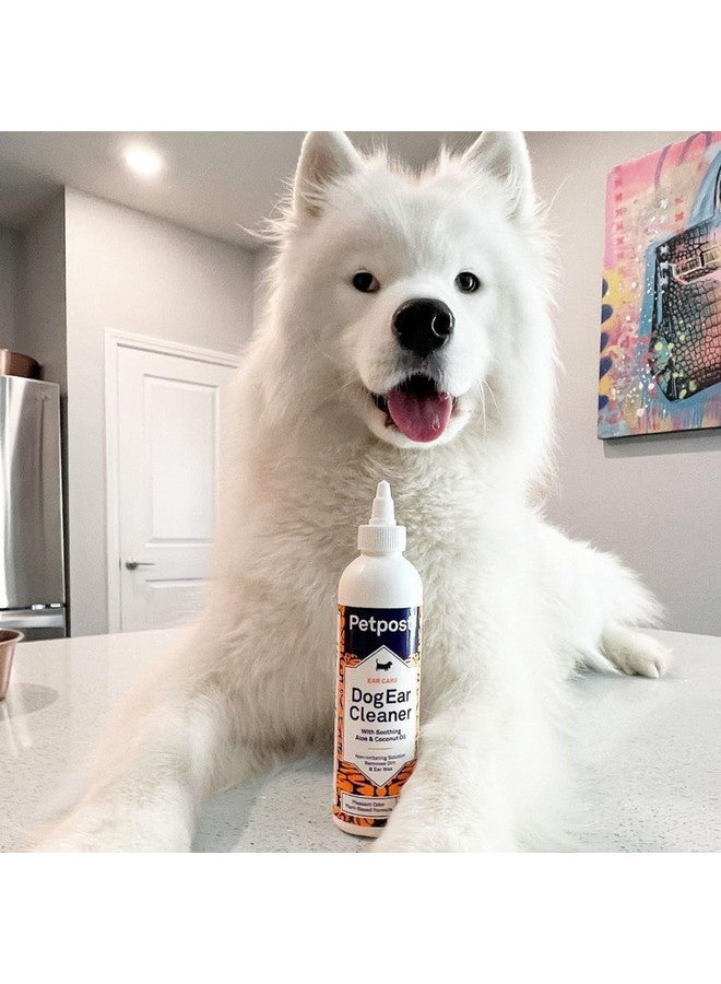 Petpost | Dog Ear Cleaner - Natural Coconut Oil Solution - Best Remedy for Odor - Dog Ear Problems - Chemical & Irritant Free 8 oz. - Image 2