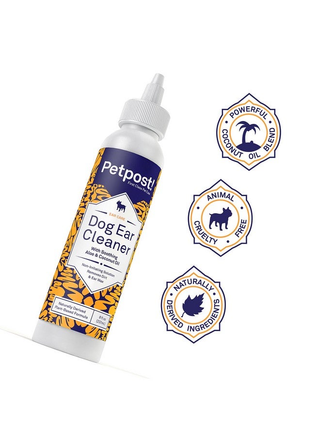 Petpost | Dog Ear Cleaner - Natural Coconut Oil Solution - Best Remedy for Odor - Dog Ear Problems - Chemical & Irritant Free 8 oz. - Image 5
