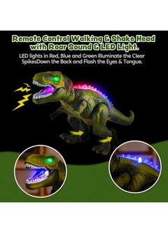 LED Remote Control Dinosaur Toy – Walking & Roaring T-Rex with Light-Up Eyes, Moving Head, Realistic Sounds – Interactive Jurassic Toy for Kids, Boys & Girls, Ideal Birthday & Christmas Gift - pzsku/Z72DB1E05AE765C25720EZ/45/_/1740986994/557e3c77-032b-4bb0-8f75-f65336a8d37e