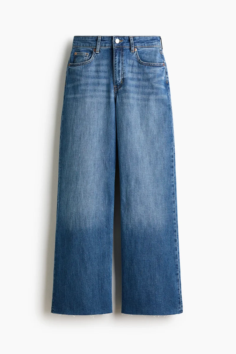 H&M  Wide High Jeans for Women | Best Price UAE