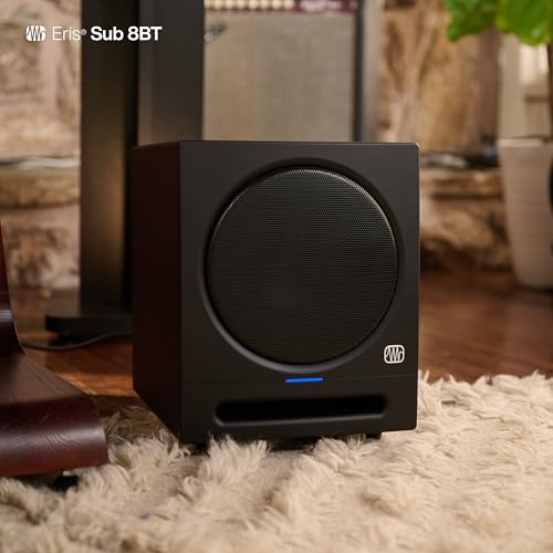 Presonus بريسونوس إيريس ساب 8BT — مضخم صوت نشط 8 بوصة، مضخم صوت، مضخم صوت نشط، لاسلكي، بلوتوث، صوت منزلي، مكبر صوت جهير، مسرح منزلي، إنتاج موسيقي، ألعاب - Image 4