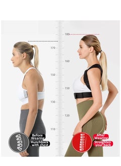 KASTWAVE Adjustable Posture Corrector for Women and Kids - Breathable Upper Back Brace, Back Straightener for Pain Relief from Neck, Shoulder, and Hunching (Size M)  - Image 2