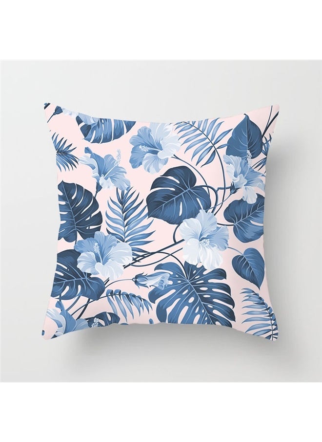 yongsheng Printed Cushion Cover Multicolour 45x45cm,Outdoor/Indoor Throw Pillows, 45*45cm Square Pillows for Bed, Couch, Sofa and Patio Furniture  - Image 3