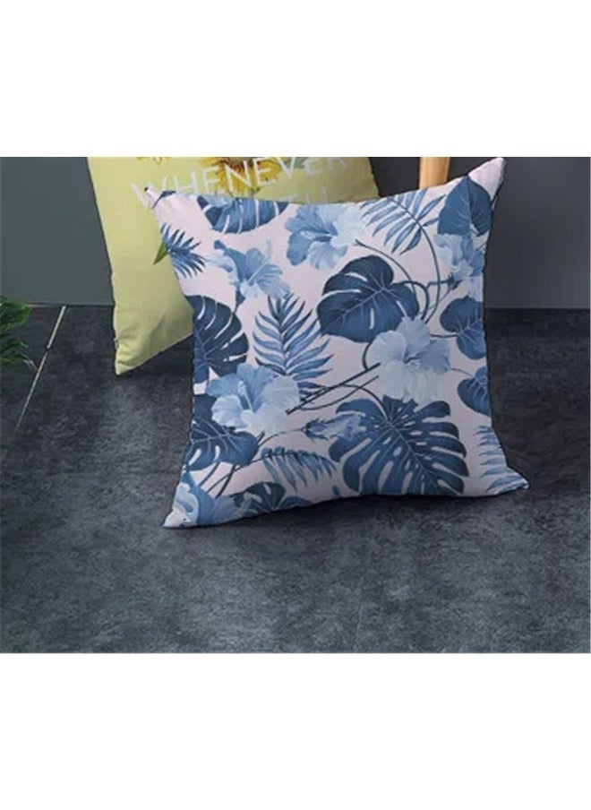 yongsheng Printed Cushion Cover Multicolour 45x45cm,Outdoor/Indoor Throw Pillows, 45*45cm Square Pillows for Bed, Couch, Sofa and Patio Furniture  - Image 4
